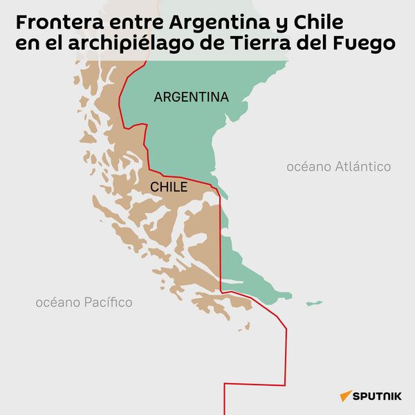 La frontera entre Chile y Argentina en el extremo sur de Sudamérica, establecida a principios del siglo XX - Sputnik Mundo