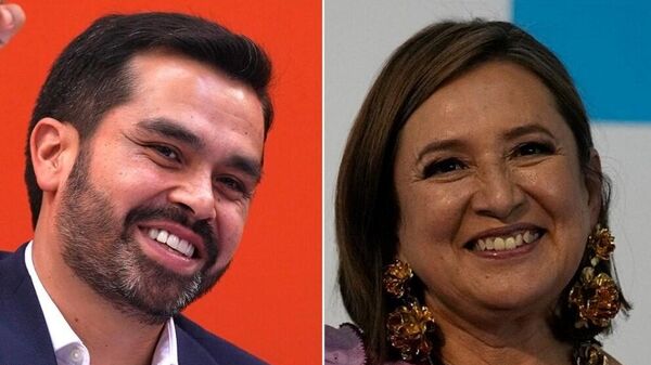 Jorge Álvarez Máynez y Xóchitl Gálvez - Sputnik Mundo