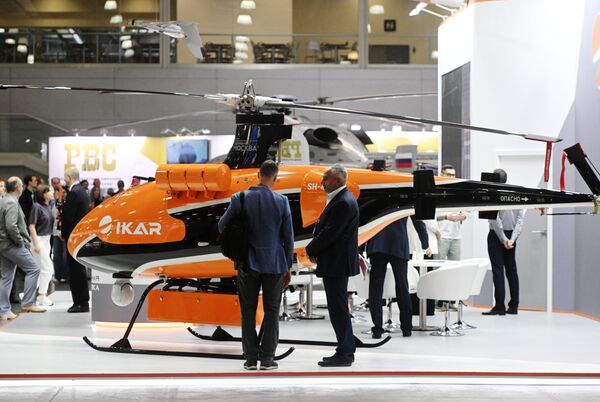 Helicóptero no tripulado SH-450 presentado en HeliRussia. - Sputnik Mundo