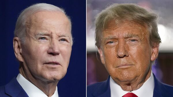 Joe Biden y Donald Trump - Sputnik Mundo