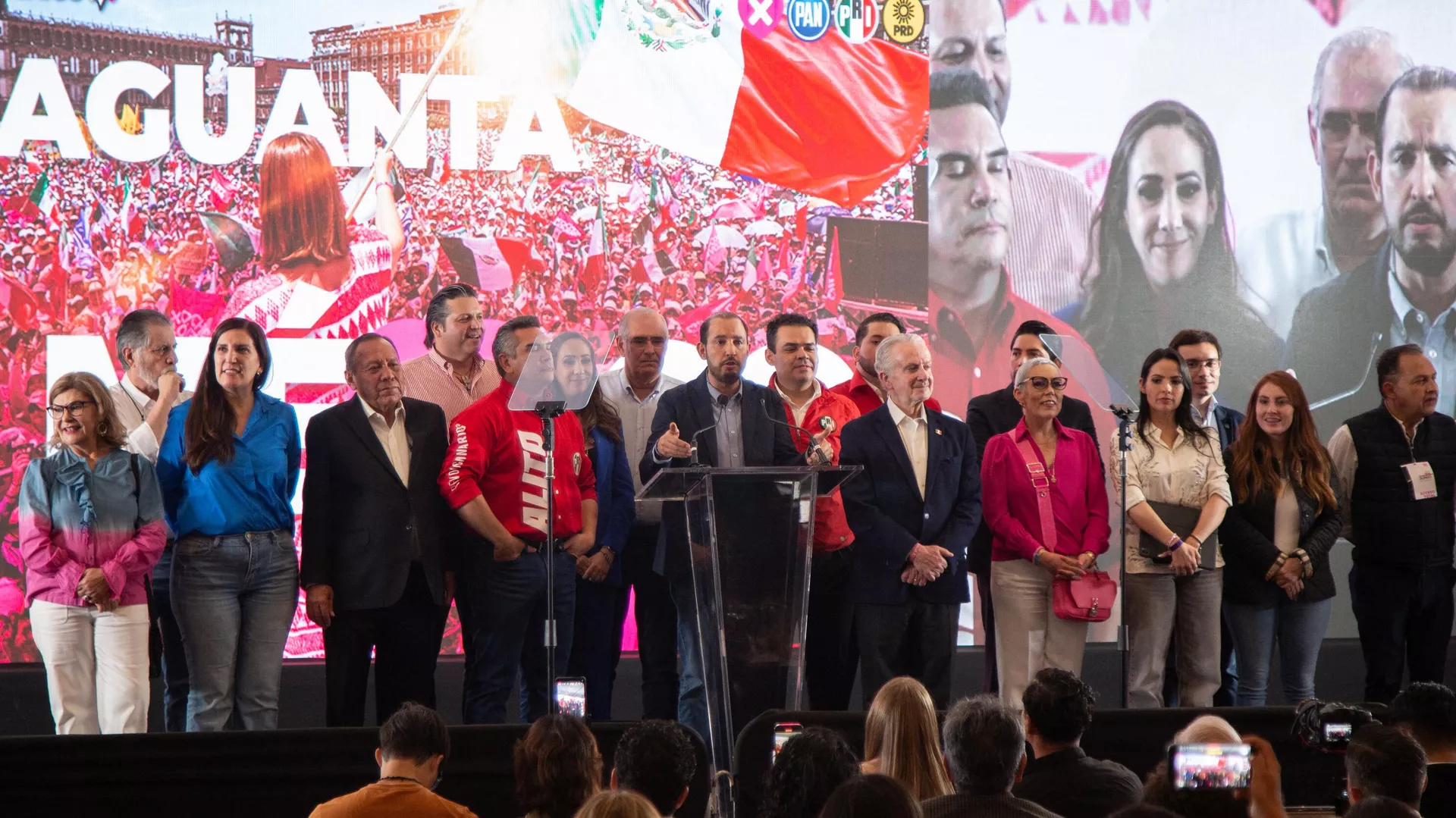 Dirigencias nacionales del PRD, PRI y PAN Dirigencias nacionales del PRD, PRI y PAN