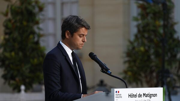 Gabriel Attal, primer ministro de Francia - Sputnik Mundo