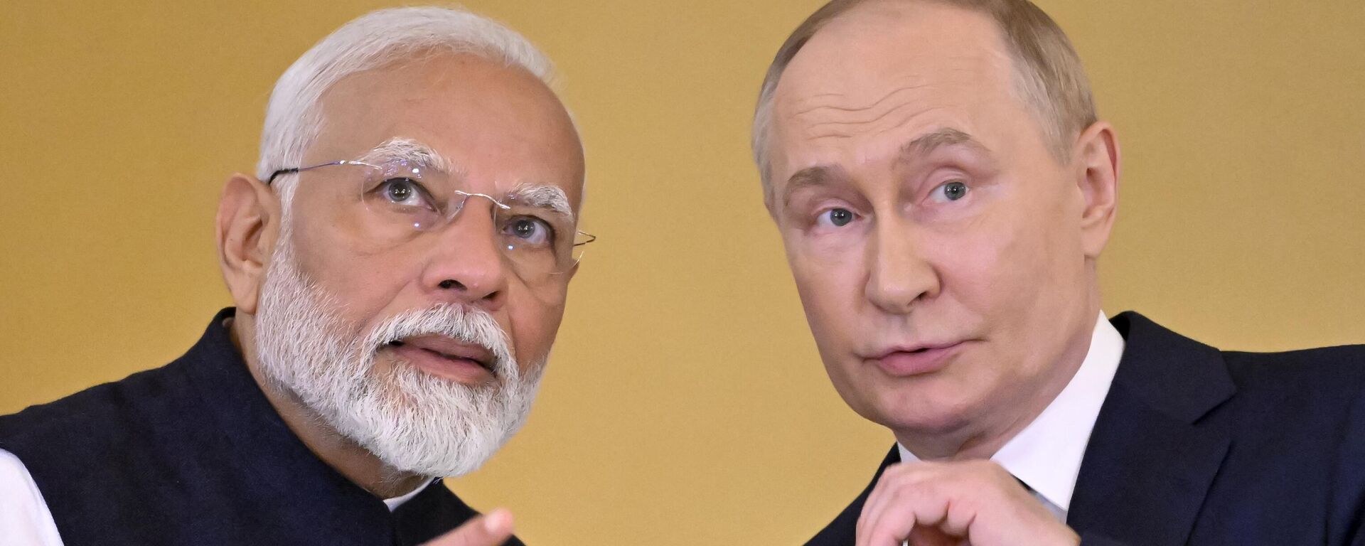 El primer ministro de la India, Narendra Modi, y el presidente ruso, Vladímir Putin. - Sputnik Mundo, 1920, 09.07.2024