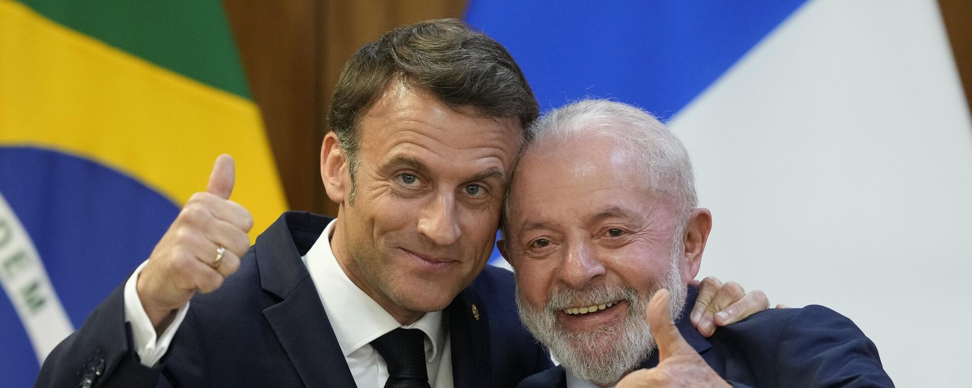 Emmanuel Macron y Luiz Inácio Lula da Silva  - Sputnik Mundo, 1920, 23.07.2024