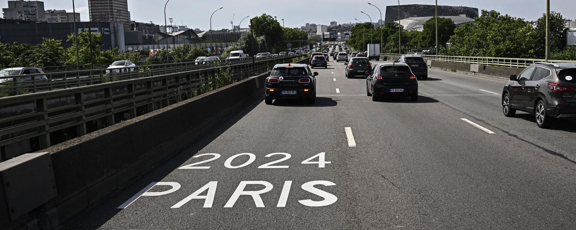 Carril delimitado de una vía de París durante los Juegos Olímpicos de 2024 - Sputnik Mundo, 1920, 27.07.2024