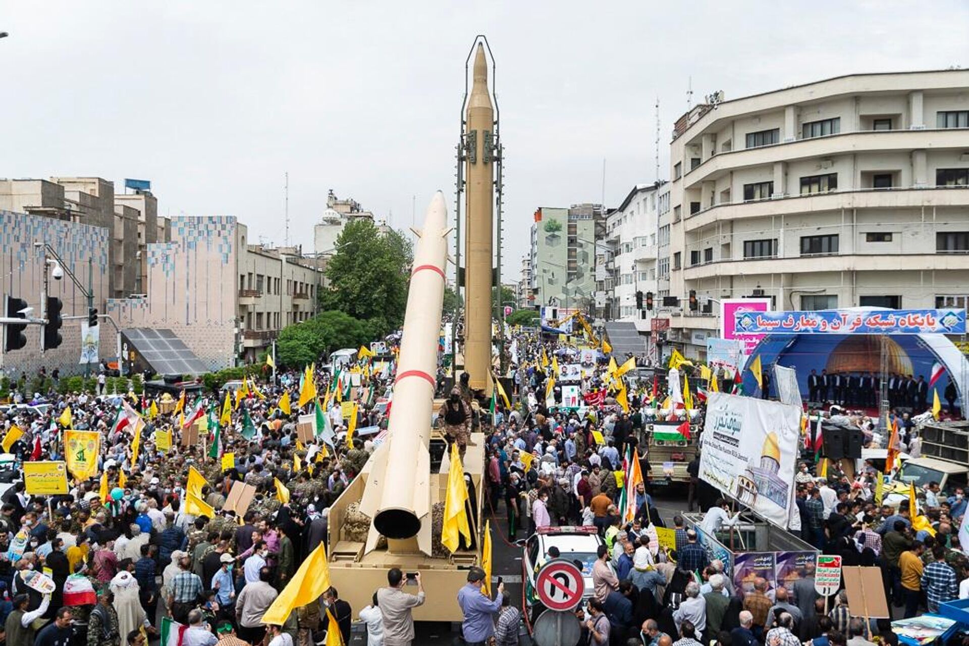 Kheibar Shekan expuesto en Teherán durante el Día de Quds de 2022 - Sputnik Mundo, 1920, 08.08.2024