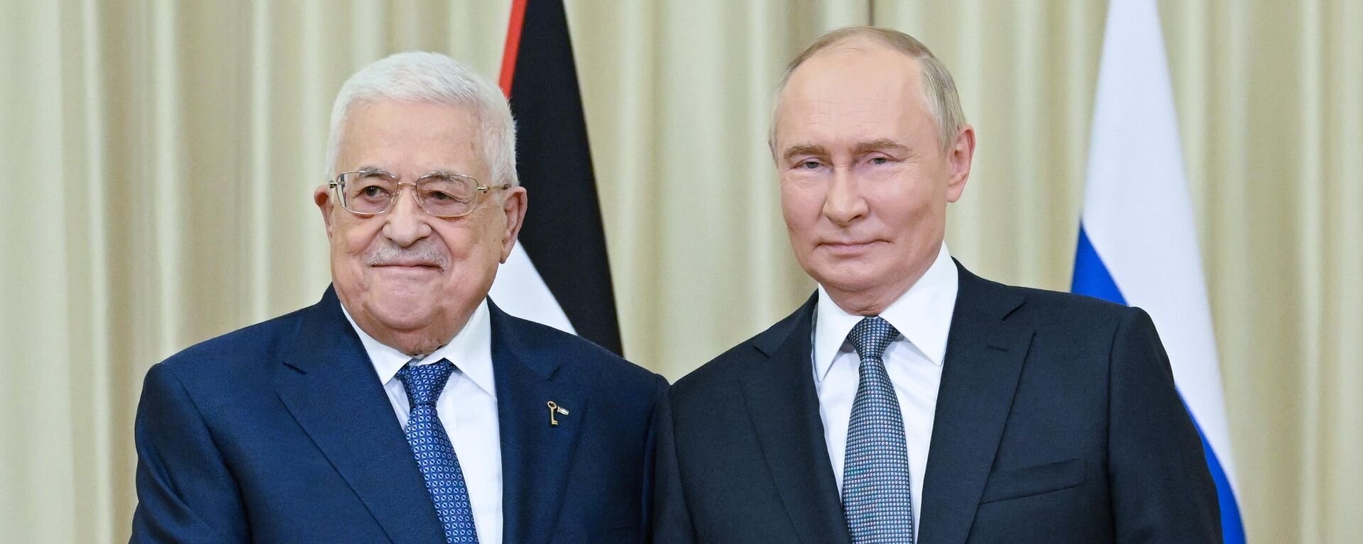 El líder palestino, Mahmud Abás, y el presidente ruso, Vladímir Putin - Sputnik Mundo, 1920, 13.08.2024