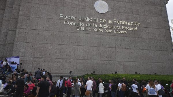 Los trabajadores del Poder Judicial en México están en contra de la reforma en el sector. - Sputnik Mundo