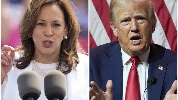 Kamala Harris y Donald Trump - Sputnik Mundo