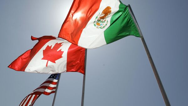 El tratado comercial entre México, Estados Unidos y Canadá (T-MEC) será revisado en 2026. - Sputnik Mundo