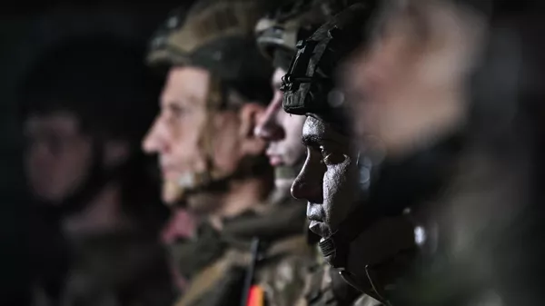 Los militares rusos en la zona de la operación especial en Ucrania - Sputnik Mundo