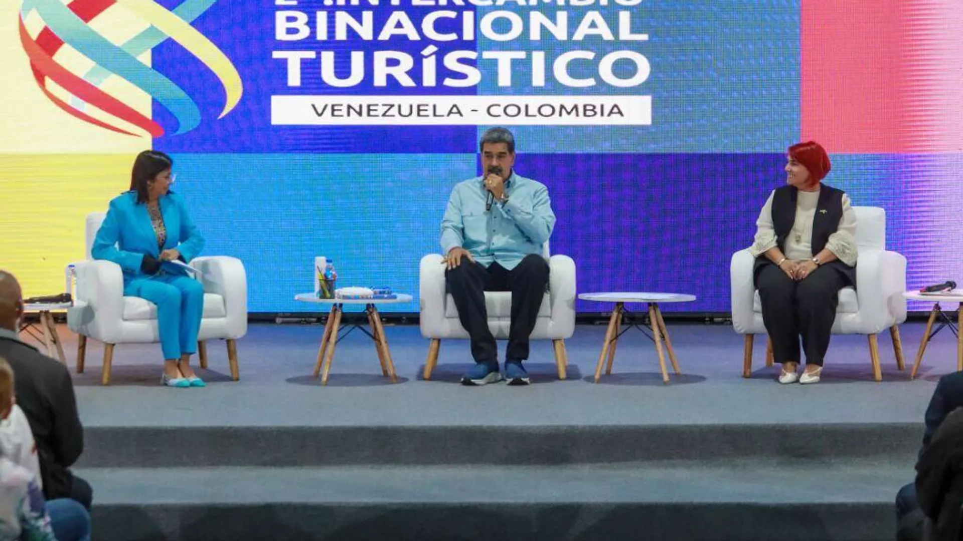 El presidente Nicolás Maduro durante el segundo intercambio binacional turístico