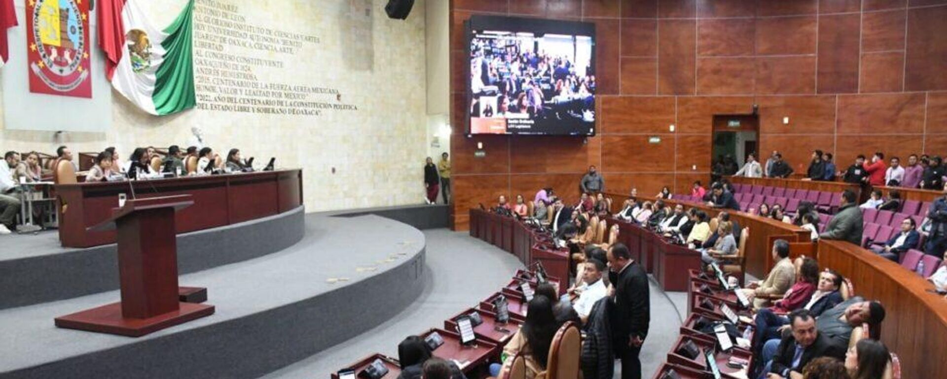 El Congreso de Oaxaca, en el sur de México, fue el primero en avalar la reforma al Poder Judicial. El Congreso de Oaxaca, en el sur de México, fue el primero en avalar la reforma al Poder Judicial. - Sputnik Mundo, 1920, 11.09.2024