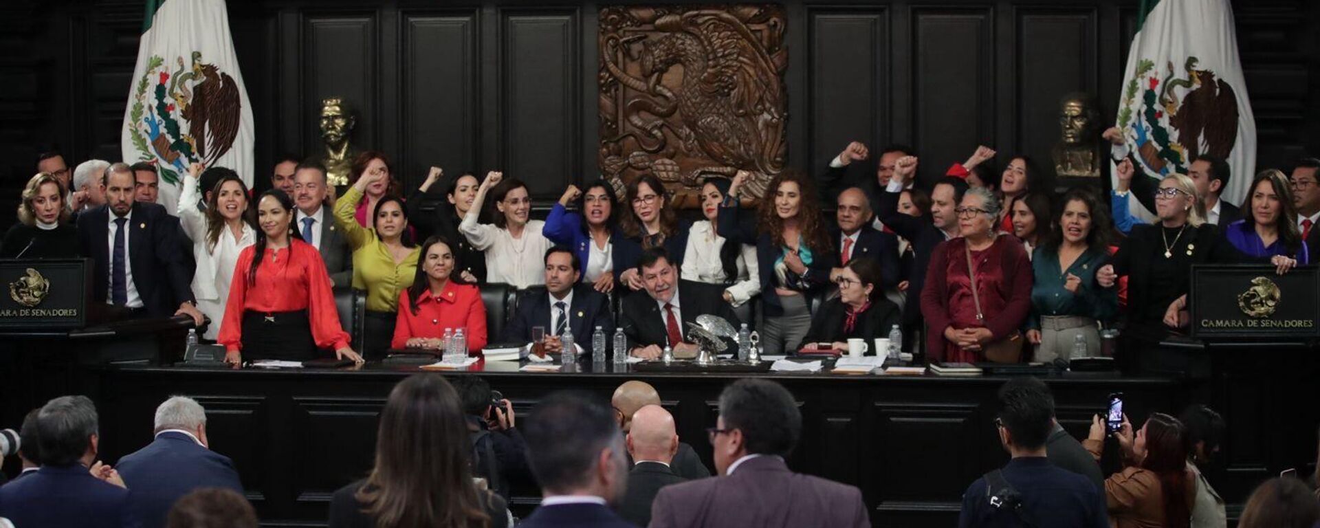 El Senado de la República (Cámara alta) aprobó, en lo general y lo particular, la reforma al Poder Judicial en México. - Sputnik Mundo, 1920, 12.09.2024