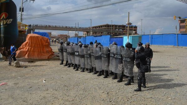 Cerco policial tras enfrentamiento en Ventilla, Bolivia - Sputnik Mundo