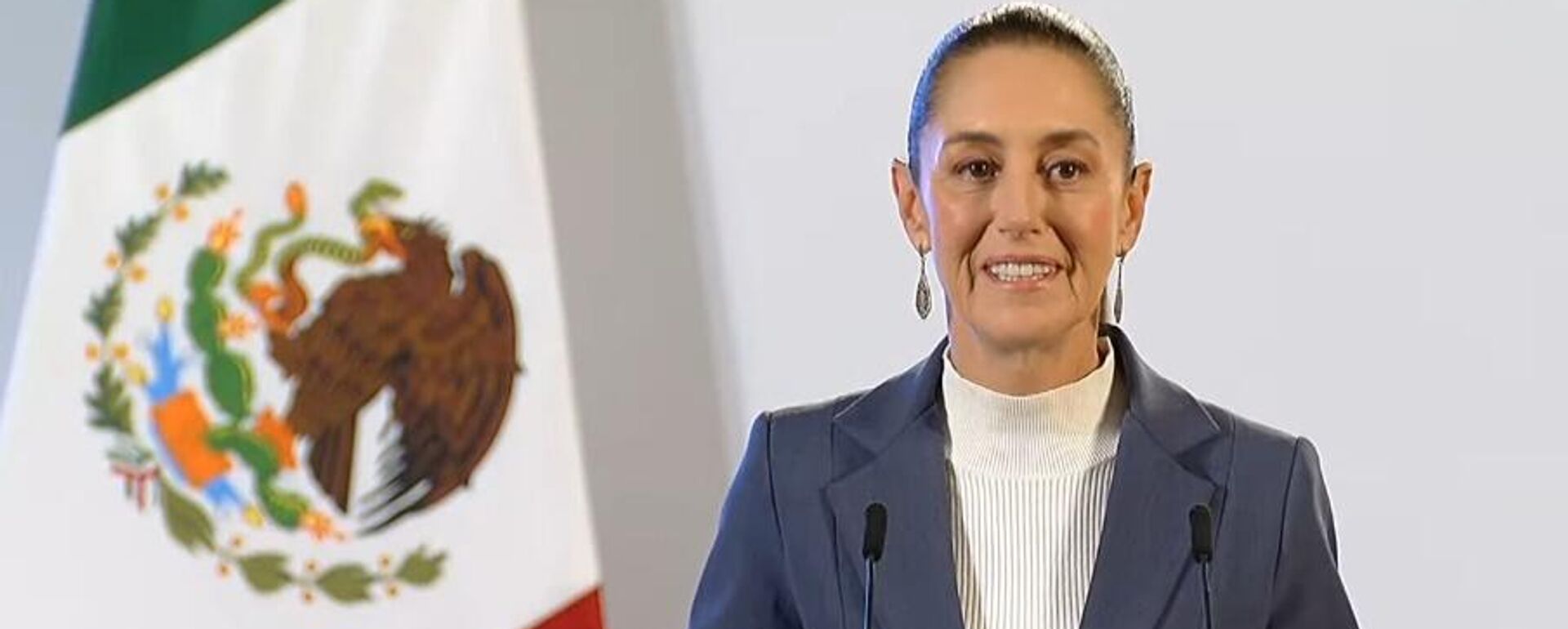 La presidenta de México, Claudia Sheinbaum, en su primera conferencia de prensa. - Sputnik Mundo, 1920, 02.10.2024