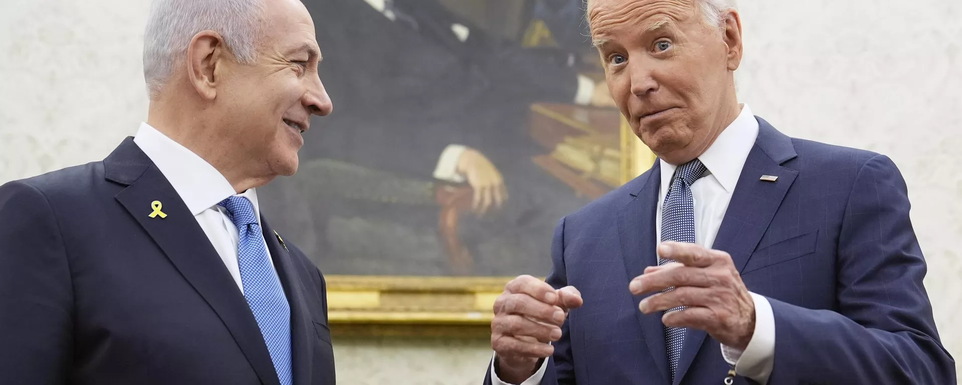 Benjamín Netanyahu y Joe Biden en la Casa Blanca - Sputnik Mundo, 1920, 04.01.2025