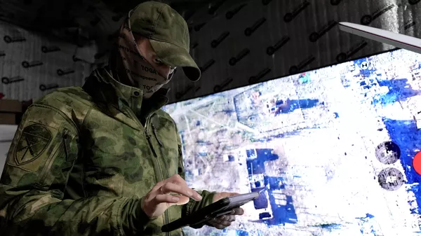 Soldado ruso en la zona de la operación militar especial  - Sputnik Mundo