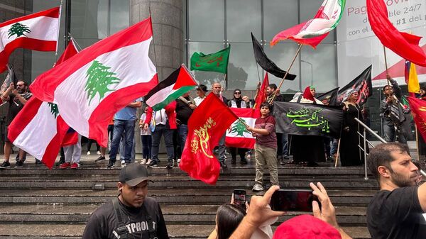 Marcha en solidaridad con el pueblo palestino y libanés en Caracas.  - Sputnik Mundo