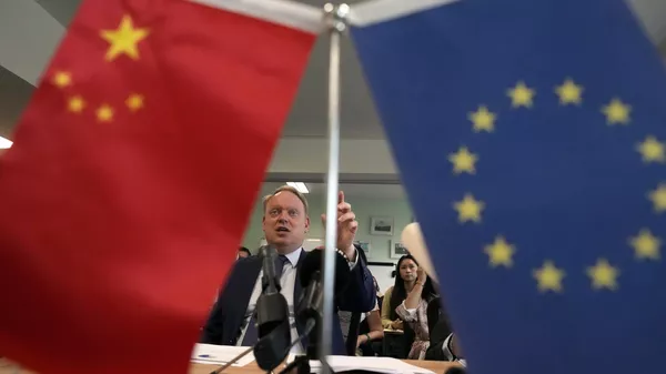 El jefe de la Cámara de Comercio de la UЕ en China, Jens Eskelund - Sputnik Mundo