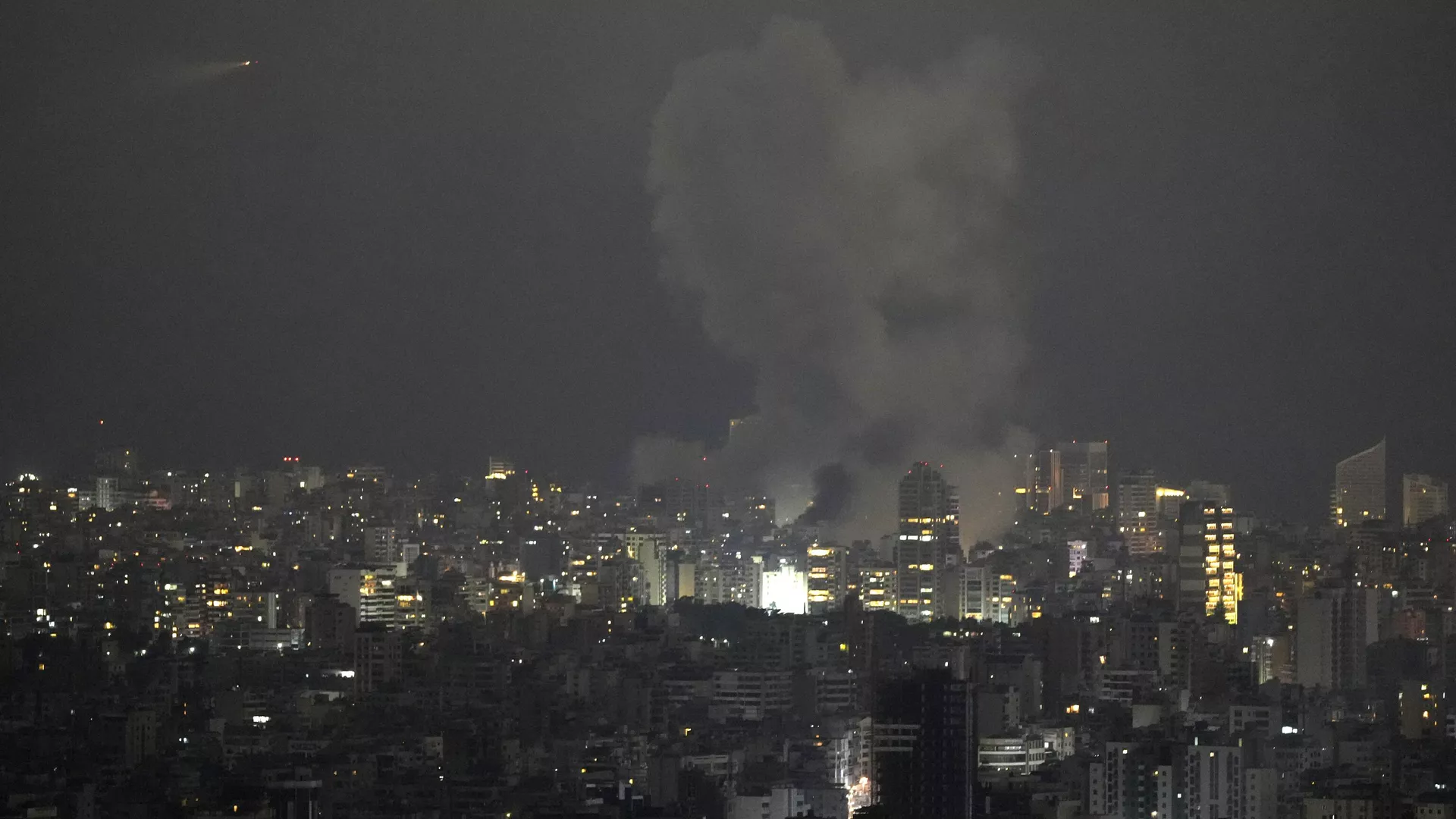 Ataque israelí contra Beirut, el Líbano, el 10 de octubre de 2024