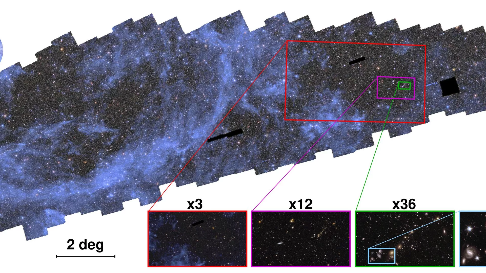Un fragmento del mayor mapa del universo jamás creado.