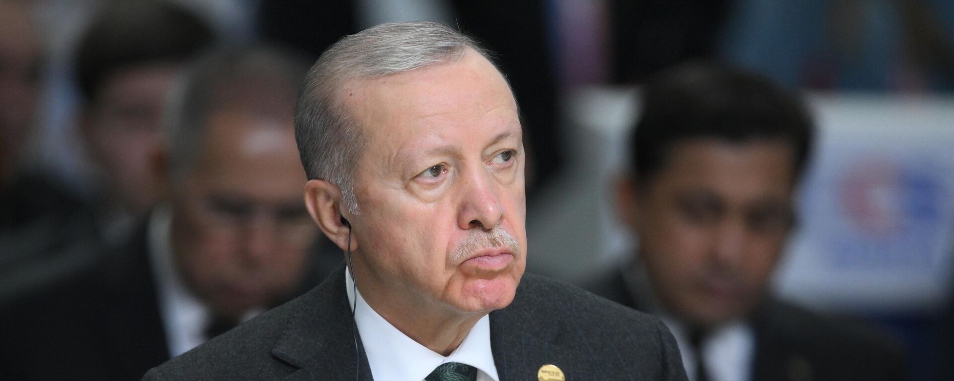 Recep Tayyip Erdogan, presidente de Turquía, durante la sesión plenaria de la Cumbre de los BRICS en el formato BRICS Plus, Kazán, Rusia, el 24 de octubre de 2024 - Sputnik Mundo, 1920, 24.10.2024