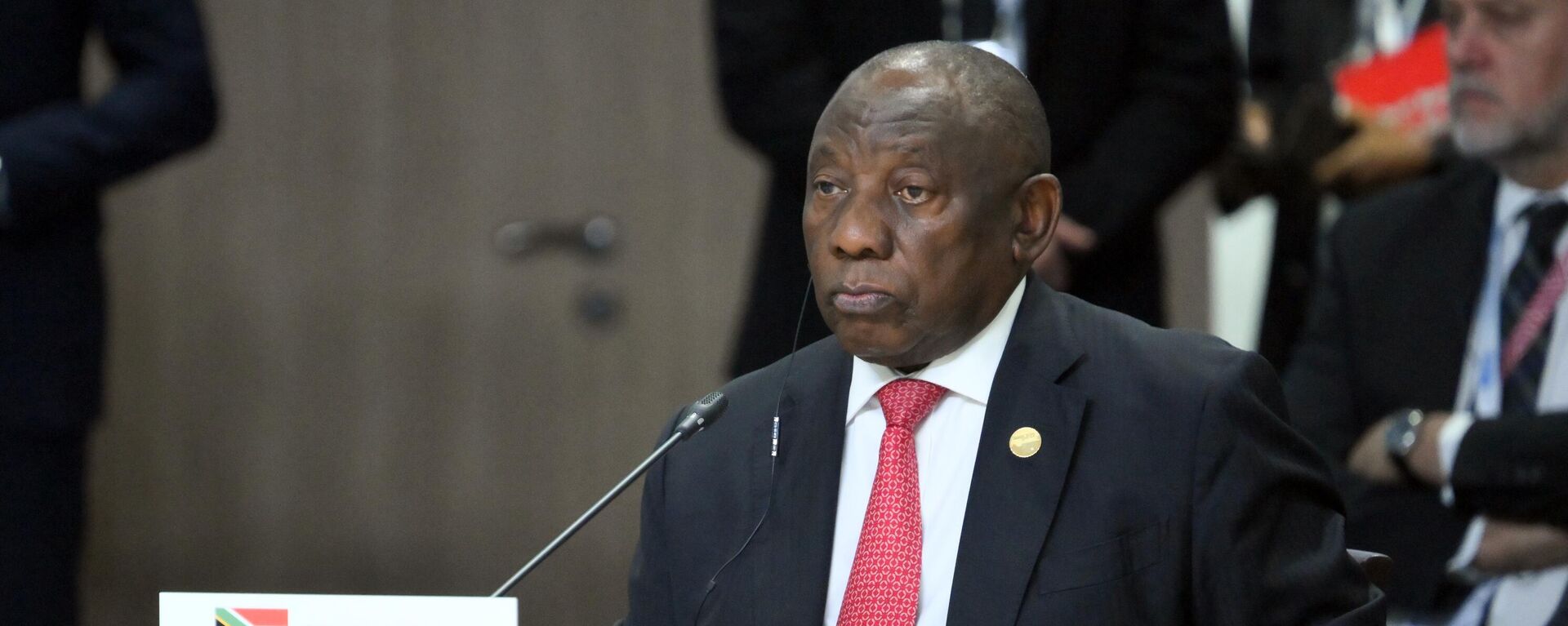 Cyril Ramaphosa, presidente sudafricano, en la XVI Cumbre de los BRICS en Rusia - Sputnik Mundo, 1920, 24.10.2024