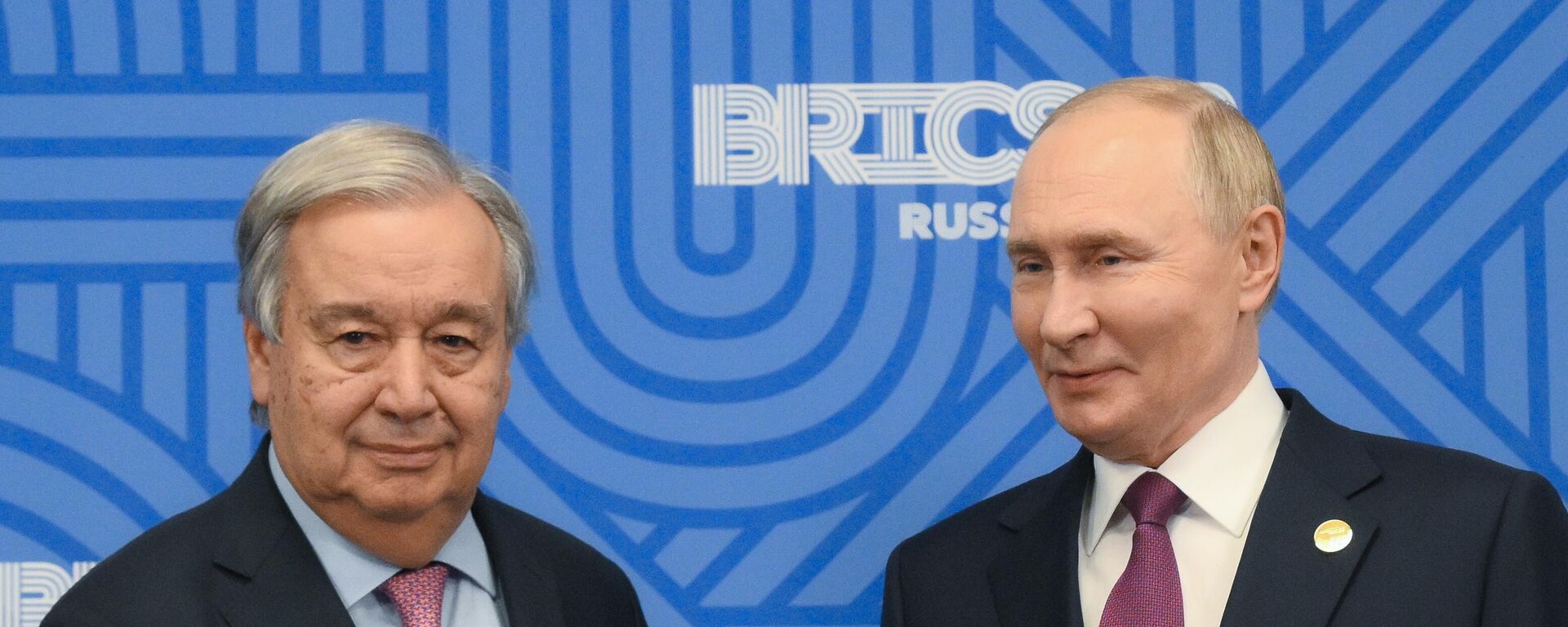 António Guterres y Vladímir Putin - Sputnik Mundo, 1920, 24.10.2024