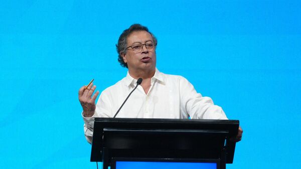 El presidente colombiano Gustavo Petro durante su participación en la 16ª Conferencia de las Partes (COP16) del Convenio de las Naciones Unidas sobre la Diversidad Biológica - Sputnik Mundo