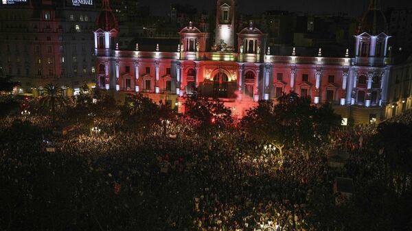 Protestas en Valencia - Sputnik Mundo