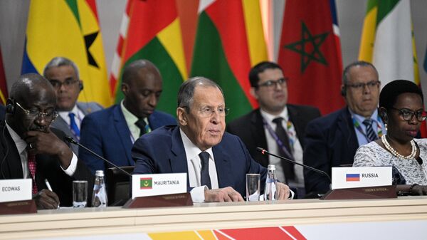 Serguéi Lavrov, ministro de Exteriores ruso, en la primera conferencia ministerial del Foro de Asociación Rusia-África - Sputnik Mundo