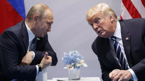 El presidente de Rusia, Vladímir Putin, y el mandatario electo de EEUU, Donald Trump  - Sputnik Mundo