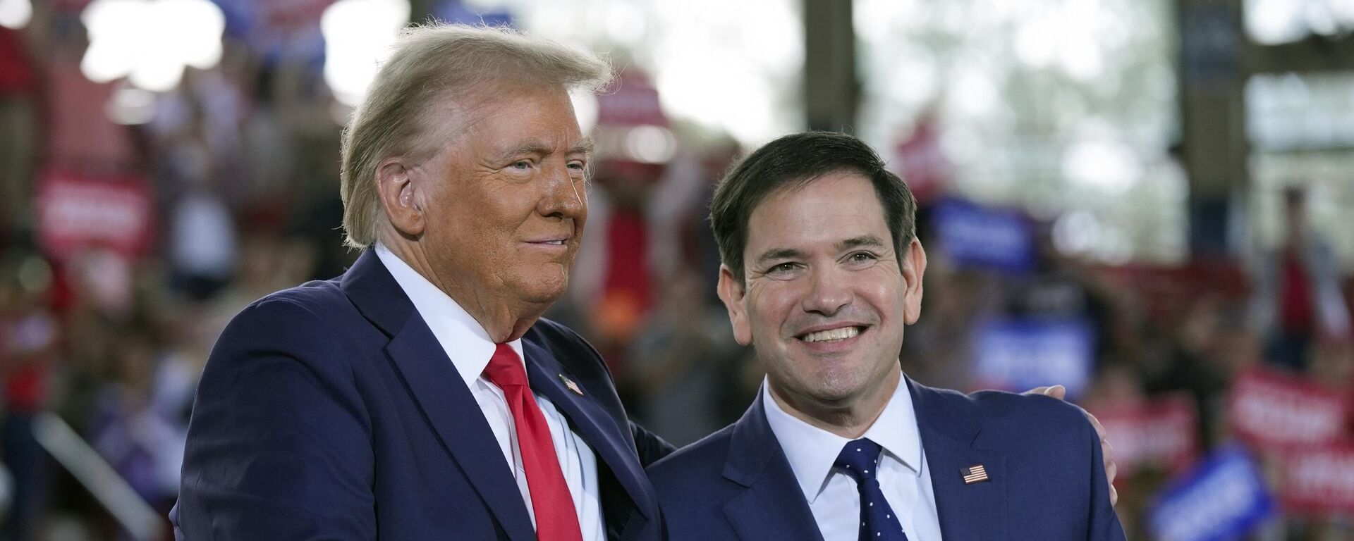 El ganador de las elecciones presidenciales de EEUU, Donald Trump, y el senador Marco Rubio - Sputnik Mundo, 1920, 12.11.2024