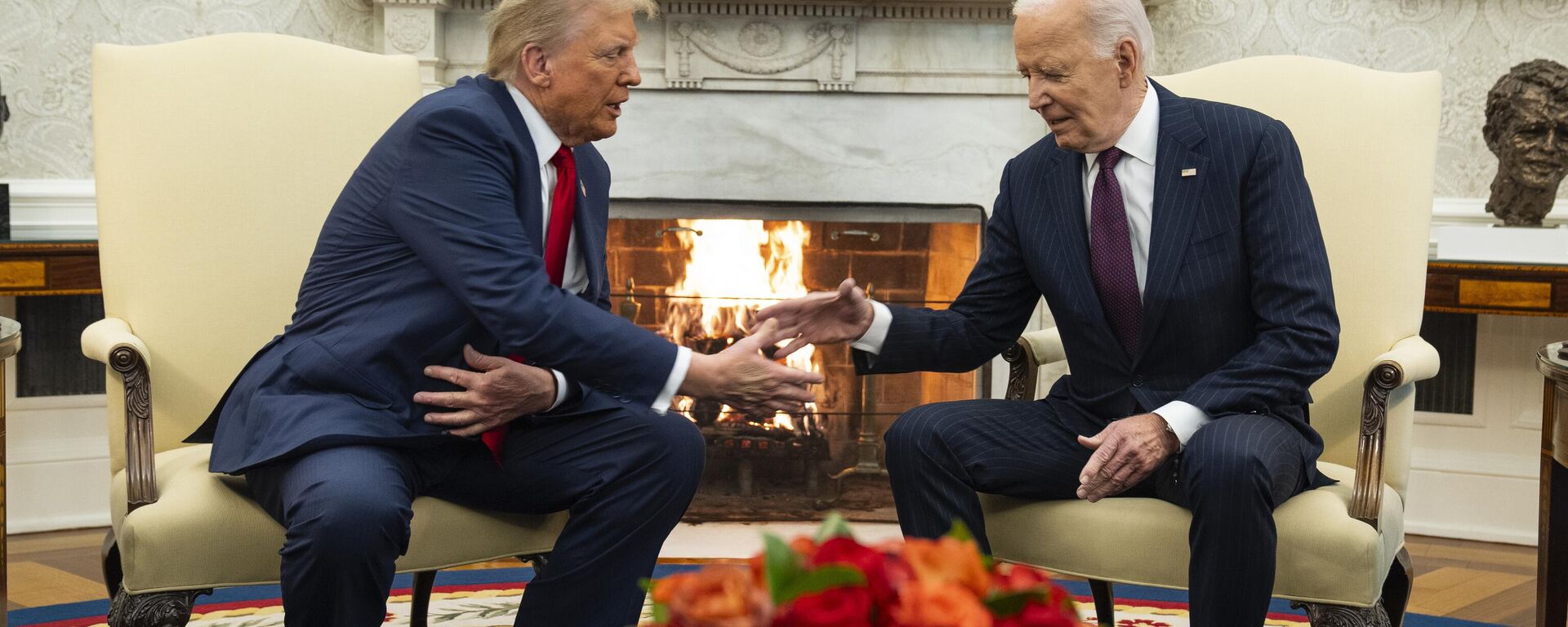 El presidente de EEUU, Joe Biden, recibe al presidente electo, Donald Trump, en la Casa Blanca, el 13 de noviembre de 2024 - Sputnik Mundo, 1920, 13.11.2024
