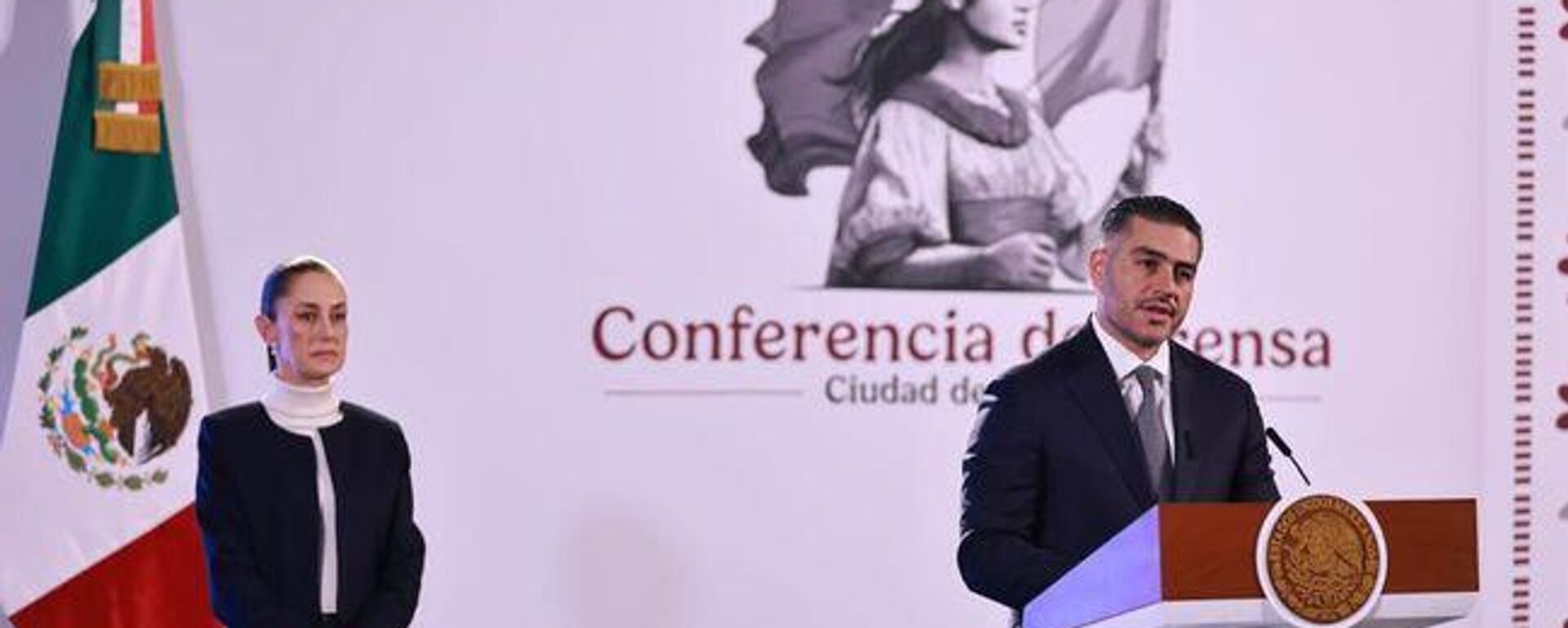 Claudia Sheinbaum y Omar García Harfuch Claudia Sheinbaum y Omar García Harfuch - Sputnik Mundo, 1920, 18.11.2024