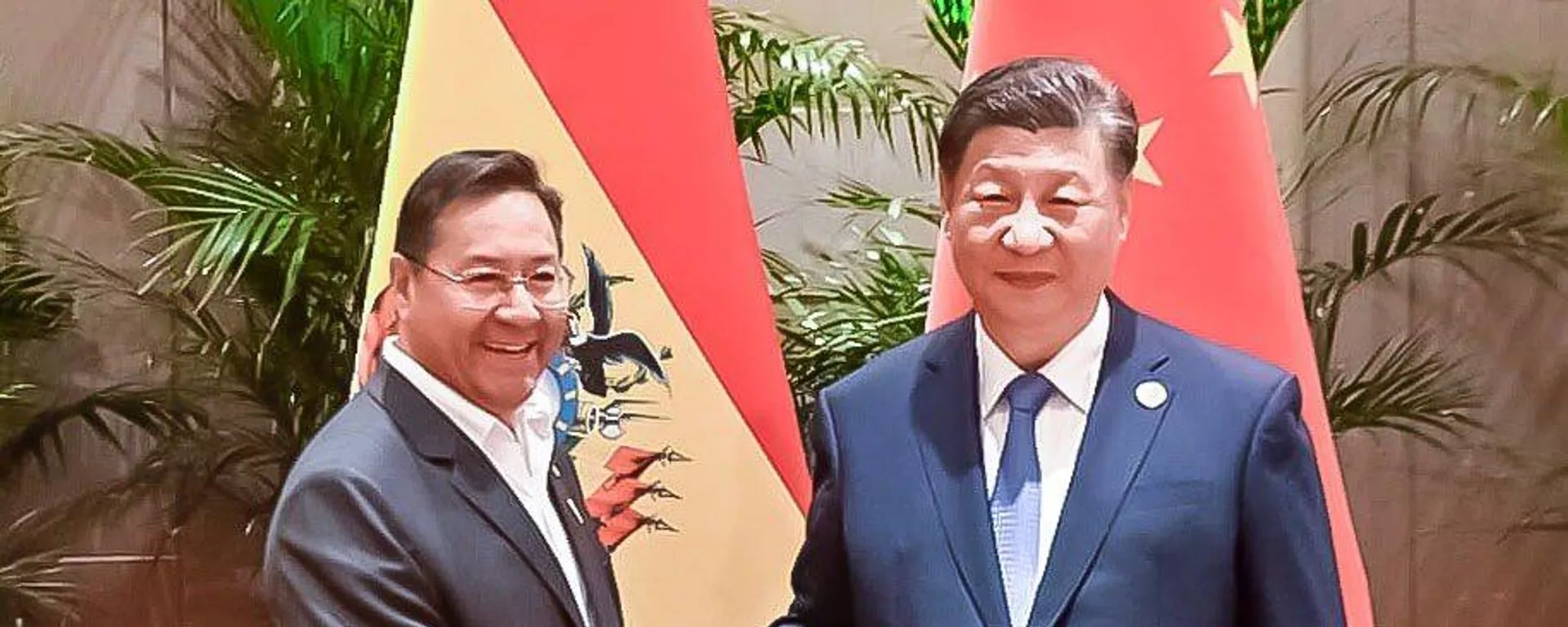 Luis Arce y Xi Jinping, presidentes de Bolivia y de China, respectivamente - Sputnik Mundo, 1920, 20.11.2024