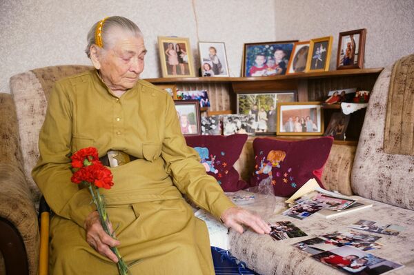 María Limánskaya en su casa en 2019 - Sputnik Mundo