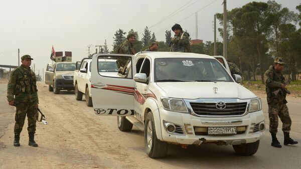 Militares sirios al oeste de Alepo  - Sputnik Mundo