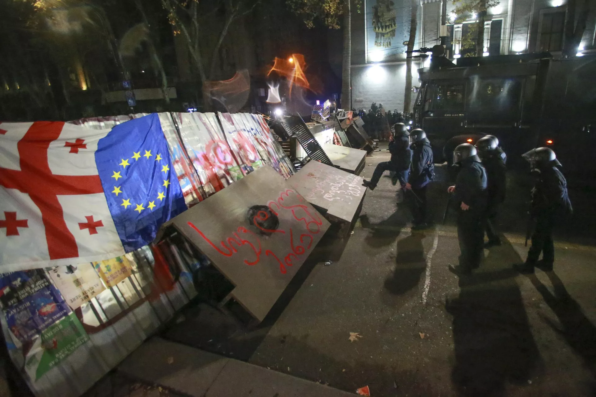 Manifestantes en Georgia. Manifestantes en Georgia. - Sputnik Mundo, 1920, 01.12.2024