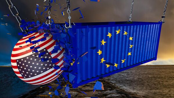 Una guerra comercial entre la UE y EEUU - Sputnik Mundo