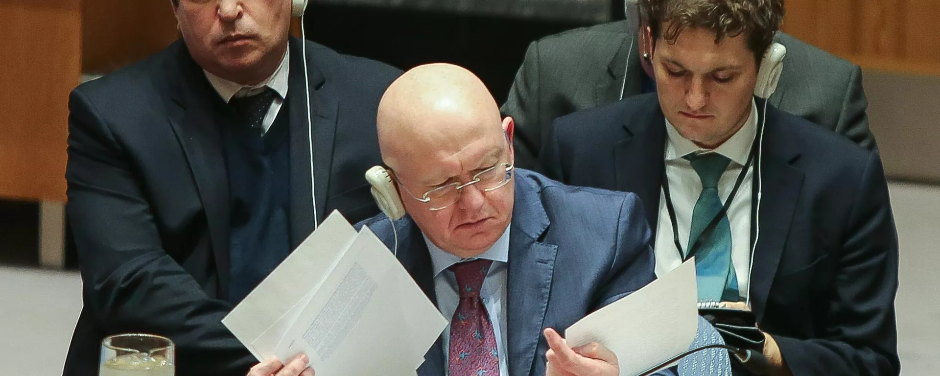 El representante permanente ruso ante la ONU, Vasili Nebenzia - Sputnik Mundo, 1920, 04.12.2024