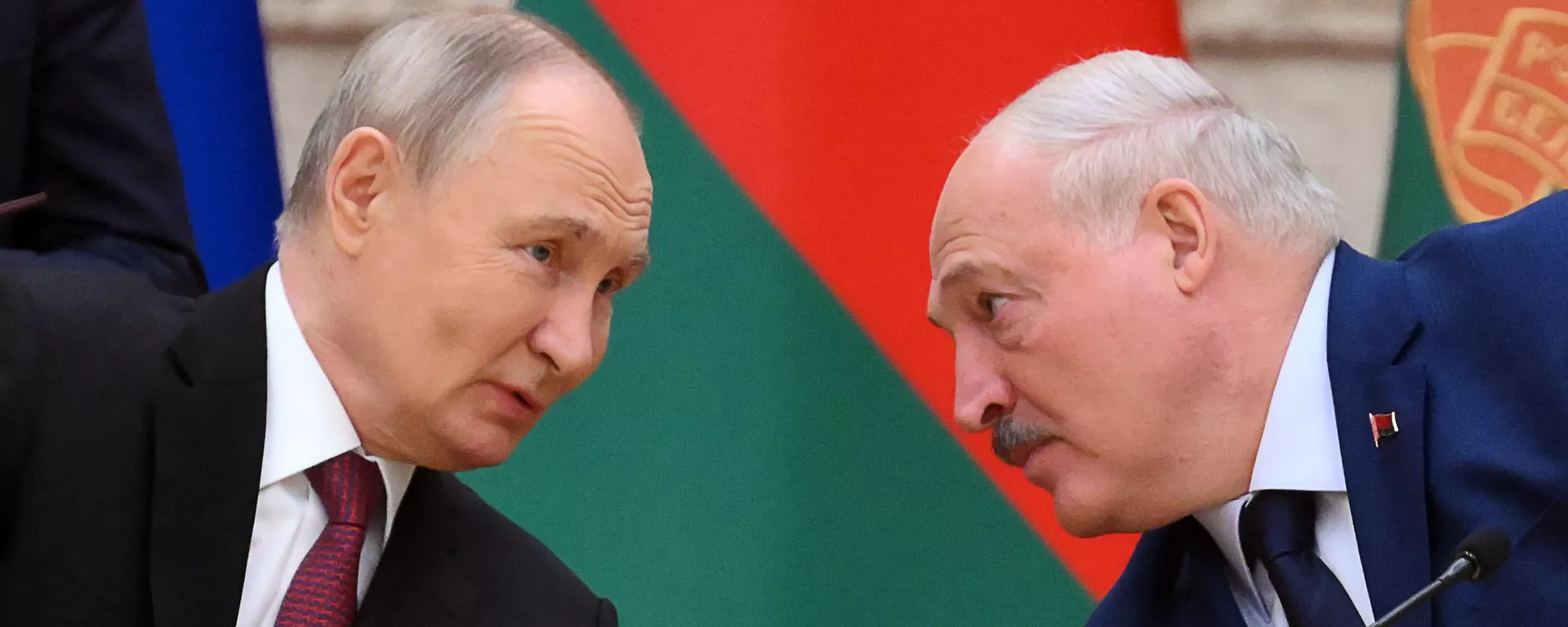 El presidente ruso, Vladímir Putin, y su homólogo bielorruso, Alexandr Lukashenko - Sputnik Mundo, 1920, 06.12.2024