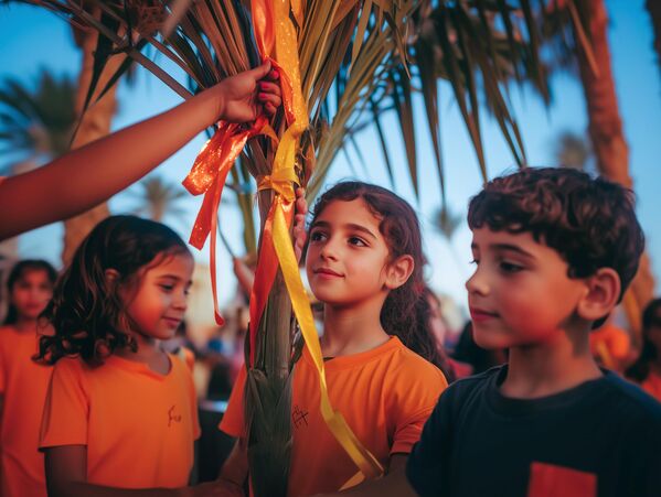 En Egipto se decora una palmera para Nochevieja, en lugar del tradicional árbol de Navidad. La palmera simboliza fuerza, longevidad y prosperidad, y refleja la riqueza cultural y natural del país. - Sputnik Mundo