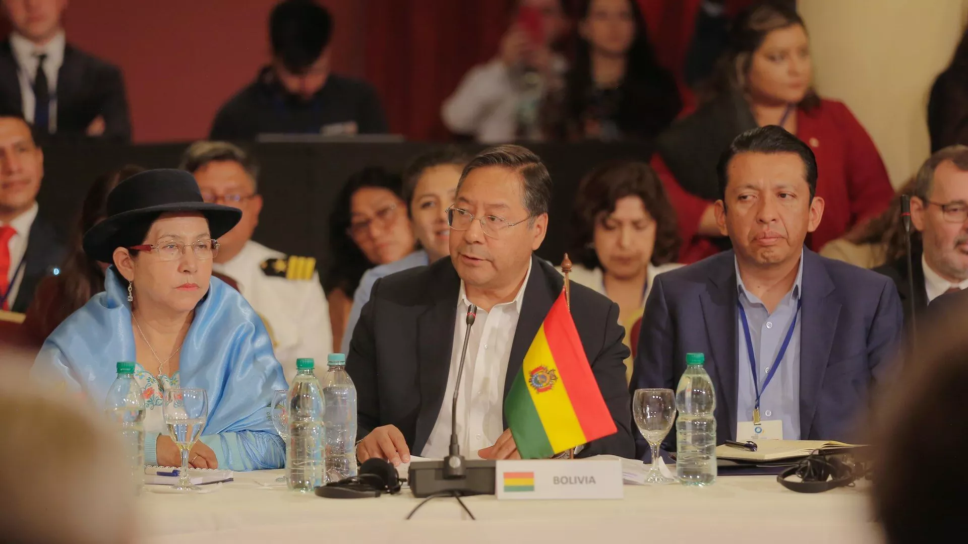 El presidente boliviano Luis Arce en la primera cumbre del país andino como miembro pleno del Mercado Común del Sur (Mercosur)