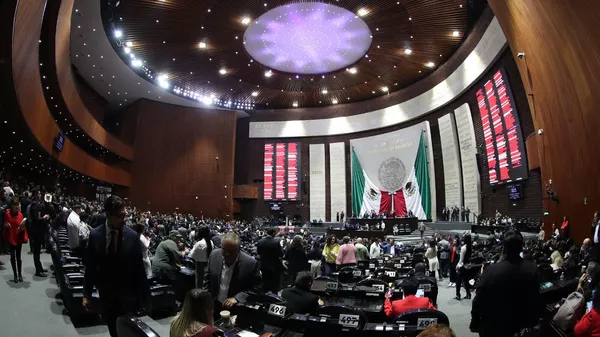 El recinto de la Cámara de Diputados (Cámara Baja) de México. - Sputnik Mundo