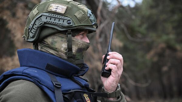 Soldado ruso en la zona de la operación militar especial  - Sputnik Mundo