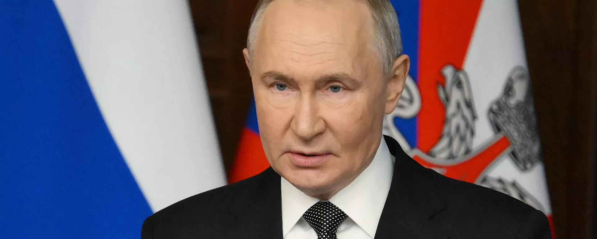 Vladimir Putin, presidente russo, parla a una riunione allargata del consiglio di amministrazione del Ministero della Difesa, il 16 dicembre - Sputnik World, 1920, 16.12.2024