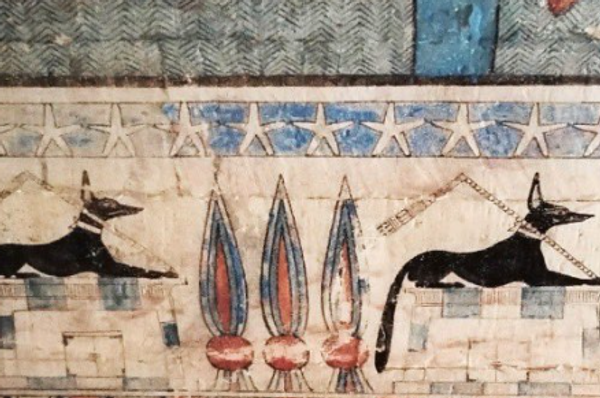 Dibujos hallados durante la excavación del yacimiento arqueológico de Al Bahnasa - Sputnik Mundo