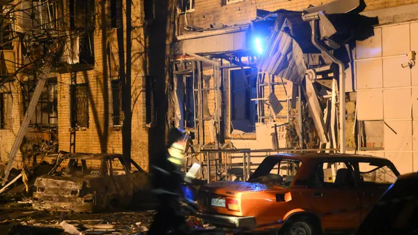 Las consecuencias de un bombardeo ucraniano en la región rusa de Kursk  - Sputnik Mundo